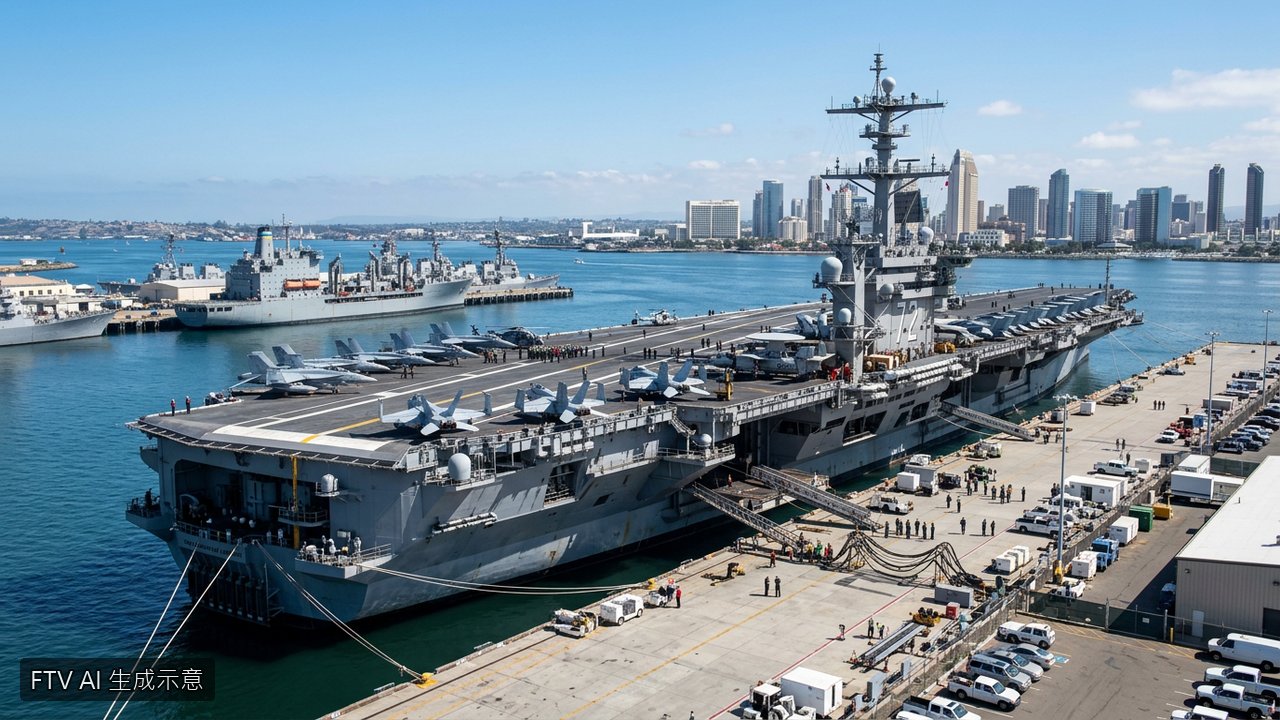 美軍航艦林肯號結束中東艱辛部署　返抵加州聖地牙哥港
