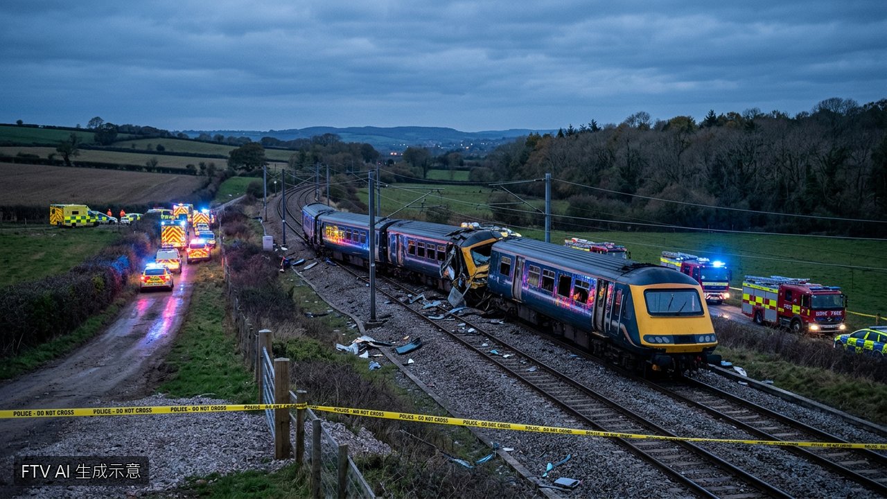 英國倫敦北部火車相撞奪1命　仍有9人命危搶救中