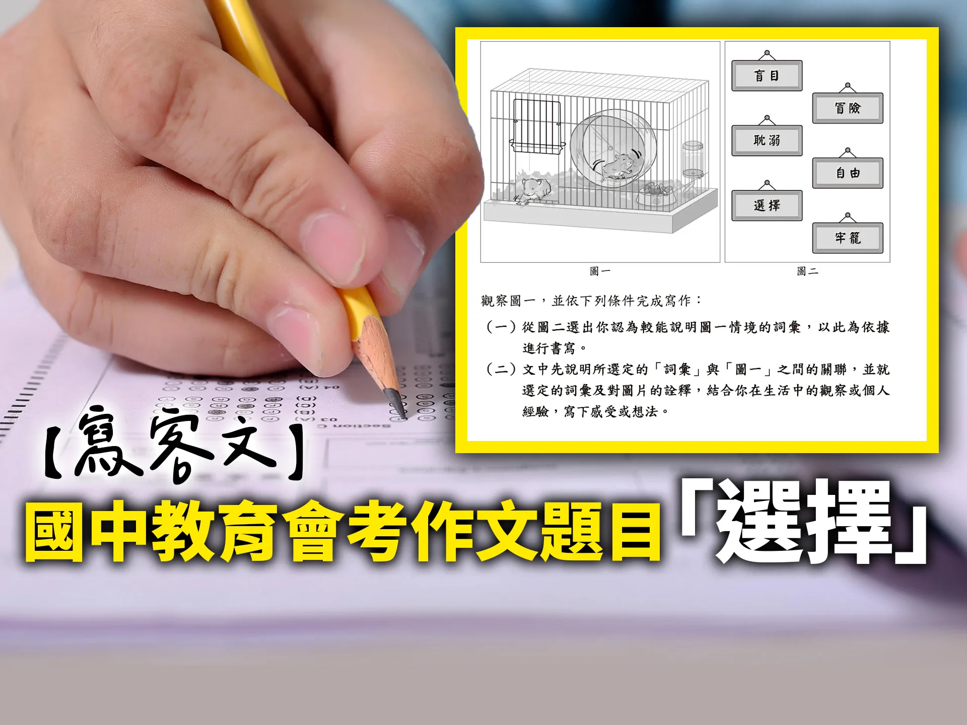 【寫客文】國中教育會考作文題——選擇's story cover image