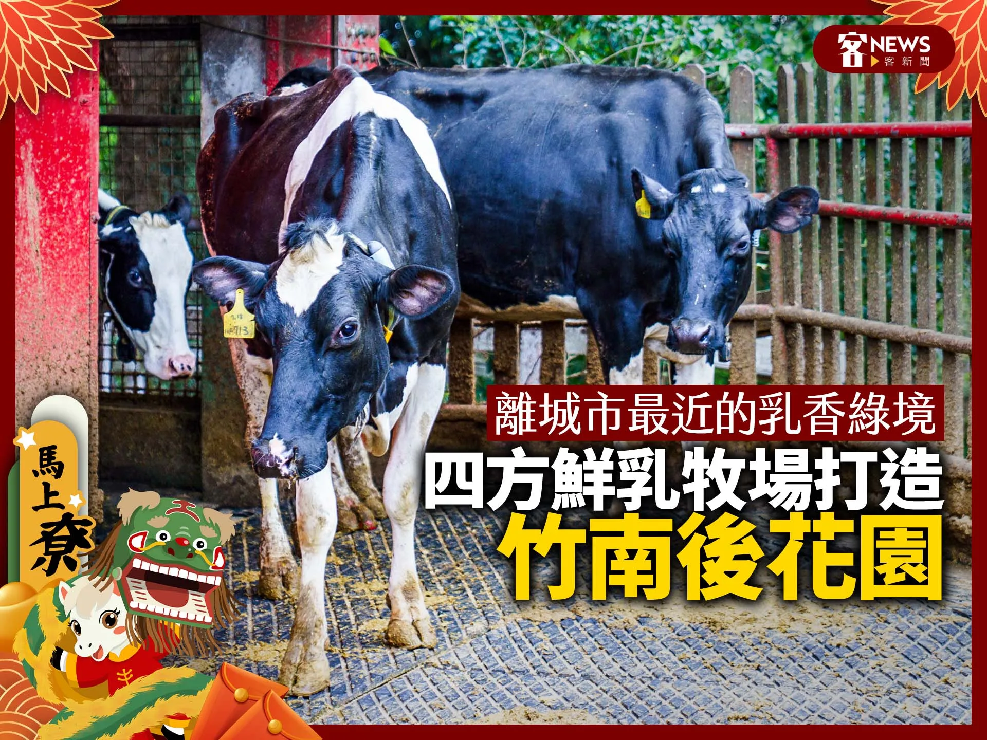 離城市最近的乳香綠境　四方鮮乳牧場打造「竹南後花園」's story cover image