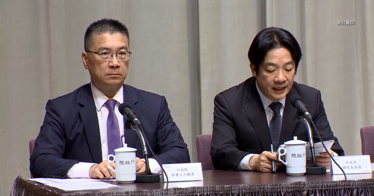 徐國勇接任民進黨秘書長！ 賴清德：心目中第一人選
