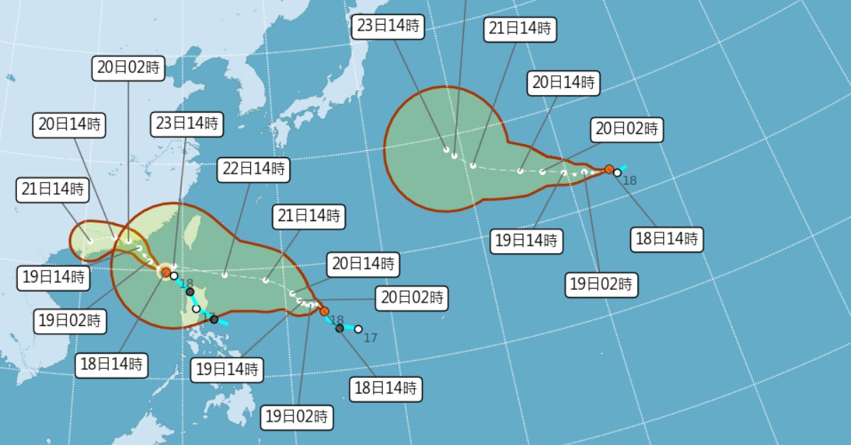恐3颱共舞！米塔生成 樺加沙、浣熊將接力's story cover image