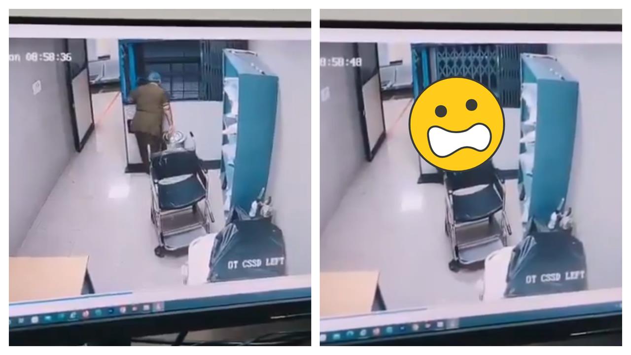 醫院女員工「好奇探頭」下秒遭貨梯夾爆！驚悚畫面曝