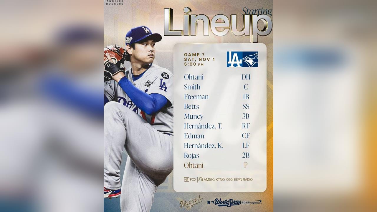 大谷翔平銜命扛先發！山本由伸可能還會上！道奇生死戰G7打線名單出爐's story cover image