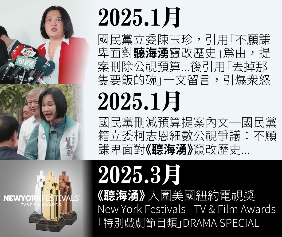 民進黨團：不畏藍委質疑與打壓 恭賀《聽海湧》入圍美國紐約電視獎's story cover image