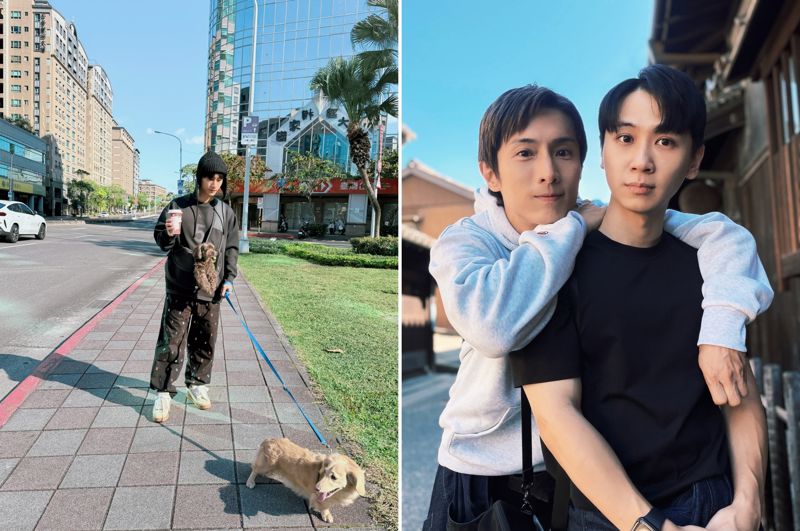 阿本被問何時結婚　坦言：跟男友一起遛狗就可以是婚妙照