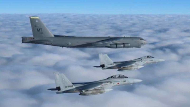 B-52轟炸機壓境日本海！美日重兵集結　強力反制中俄挑釁軍演