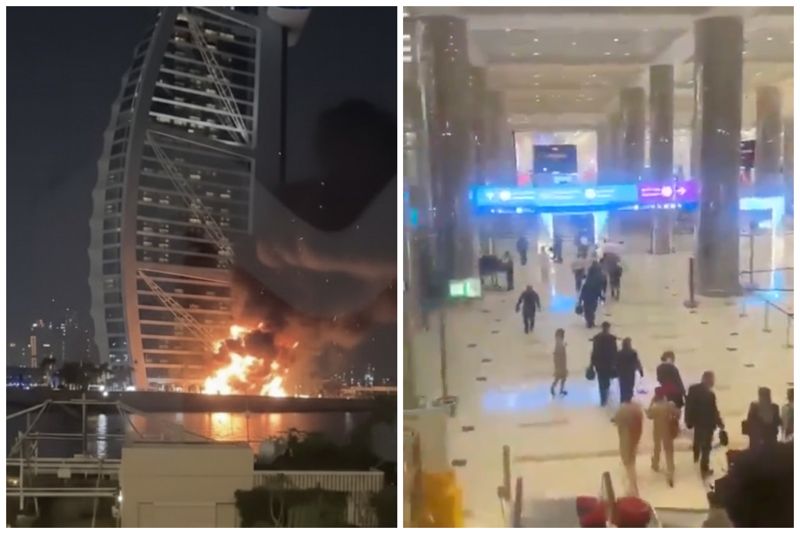 伊朗無人機襲杜拜！帆船飯店起火　機場停飛逾1600航班取消's OG Image