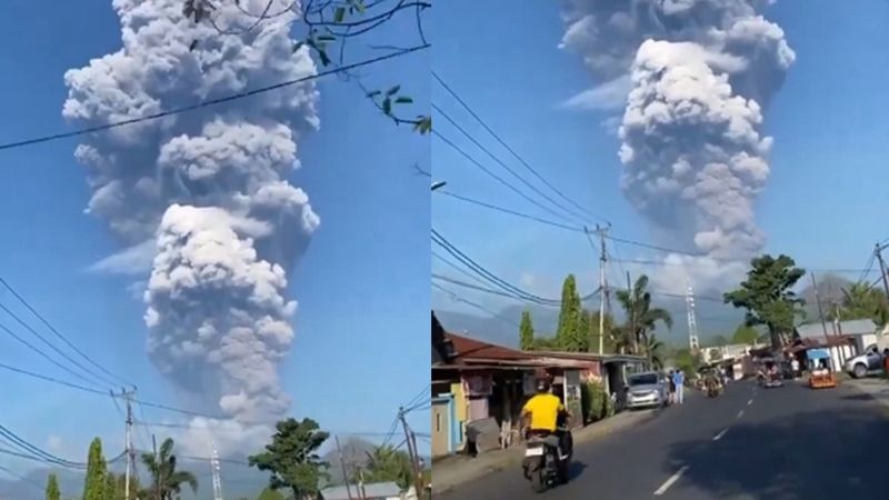印尼杜科諾火山噴發！　火山灰直竄天空「已3人身亡、10人失蹤」