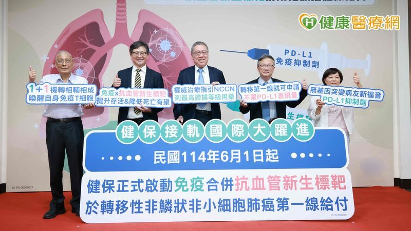 非小細胞肺癌患者福音！健保６月放寬一線用藥給付　無基因突變也不漏接's story cover image