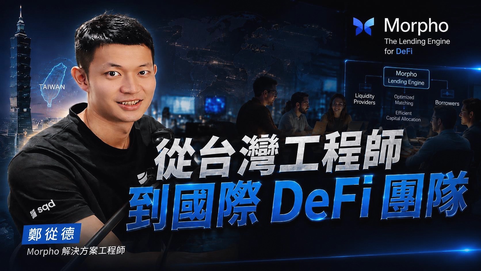 台灣工程師加入國際級 DeFi 團隊、交易所背後的借貸引擎 ft. Morpho 解決方案工程師鄭從德's OG Image