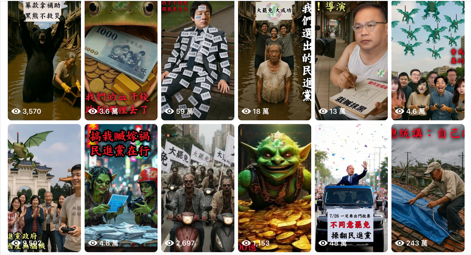 【罷免分析】AI迷你短影音病毒式擴散 打造另類事實輿論時空's OG Image